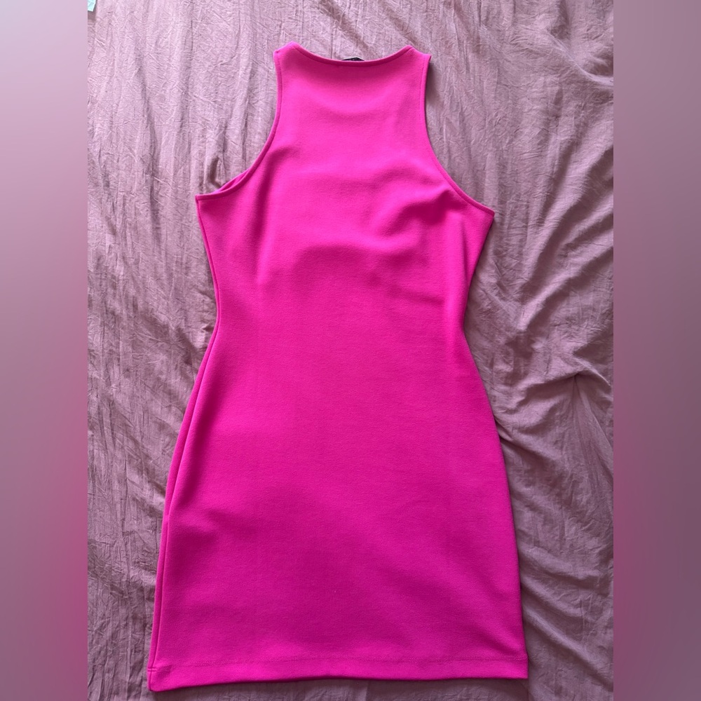 Zara Vibrant Pink Mini Dress - Picture 5 of 6